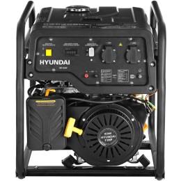 Генератор бензиновый  HYUNDAI [HHY 5020F]{ Запуск ручной, HYUNDAI IC340, 4-х такт, 11 л.с.,  340 см3, 230В/50Гц, 4,5 кВт/nom 4,0кВт, Вес 69,5 кг }